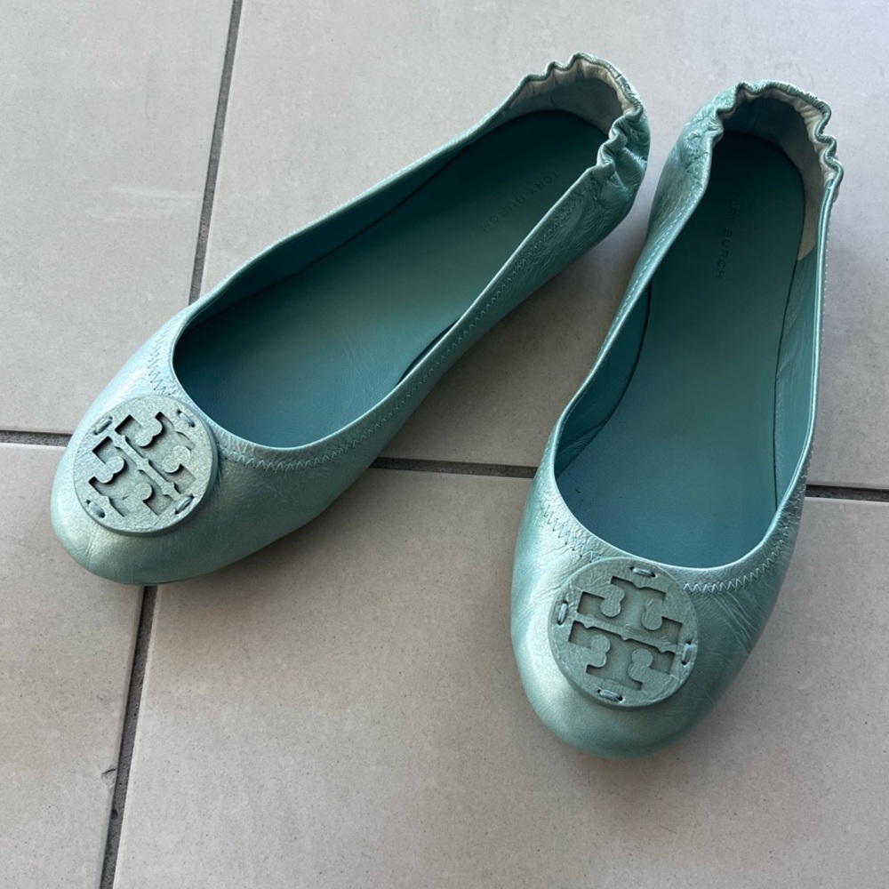 Tory Burch Minnie Travel Ballet Audrey Blue